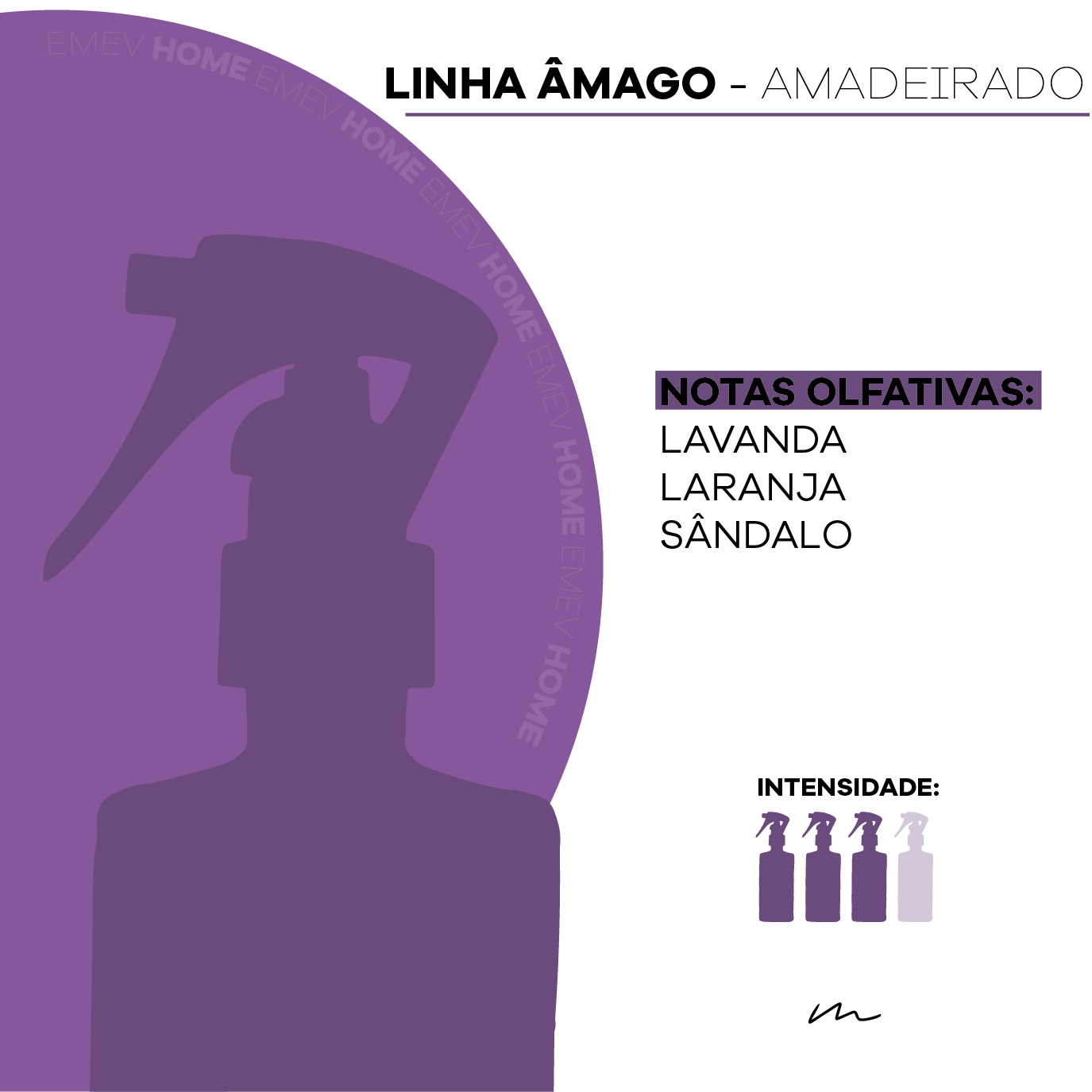 Água Perfumada LINHA ÂMAGO - Amadeirado