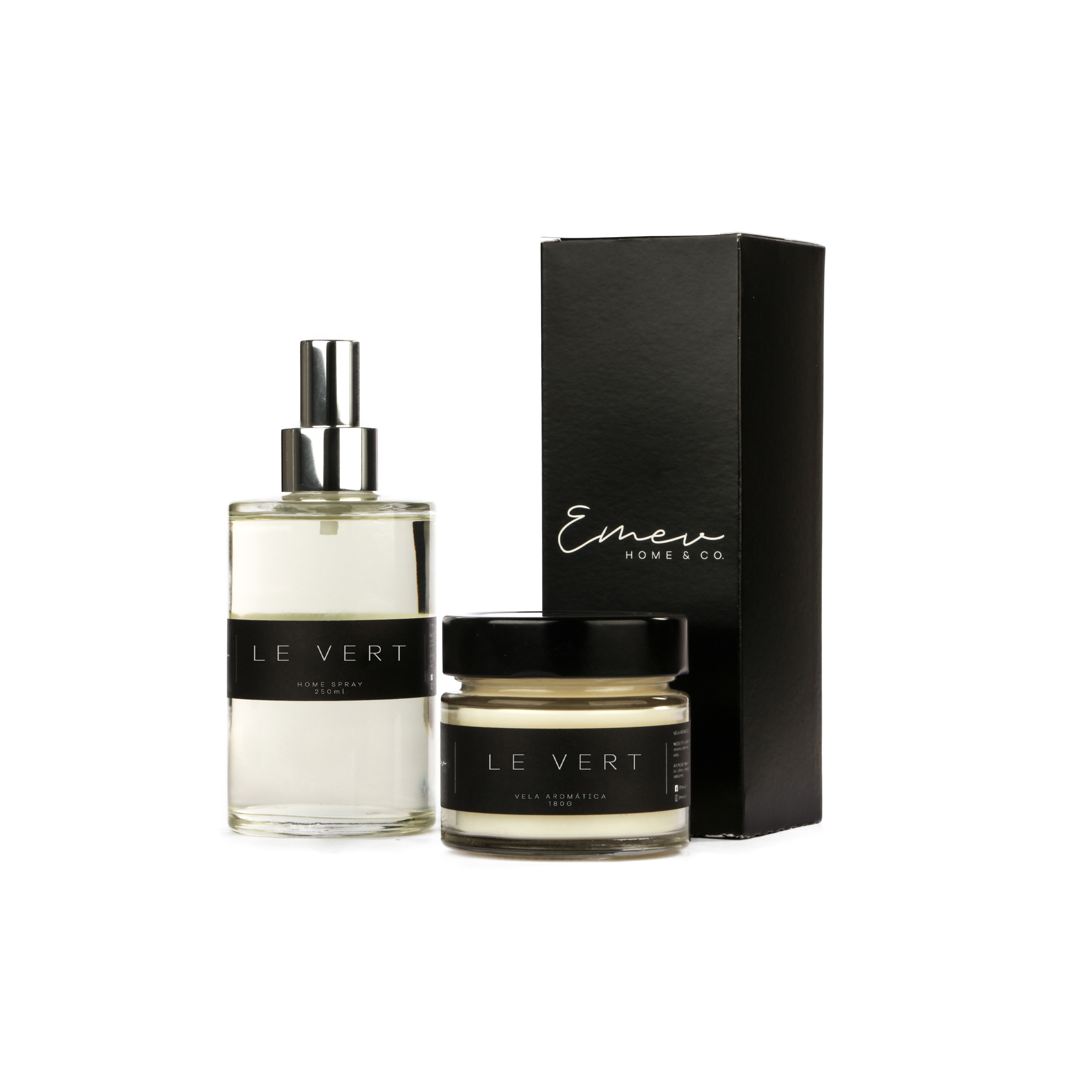 Kit Home Spray + Vela Aromática - Linha Le Vert