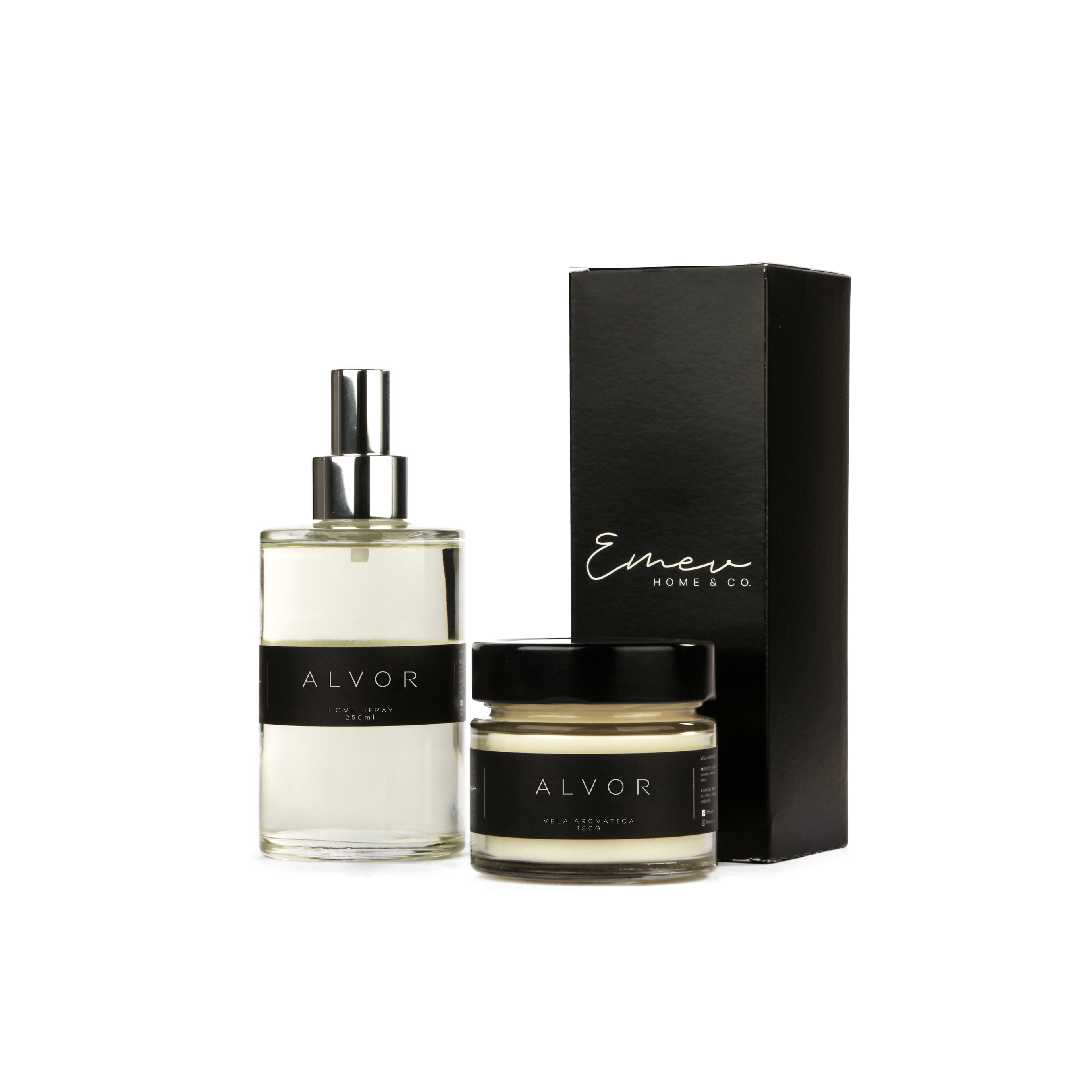 Kit Home Spray + Vela Aromática - Linha Alvor - Pera