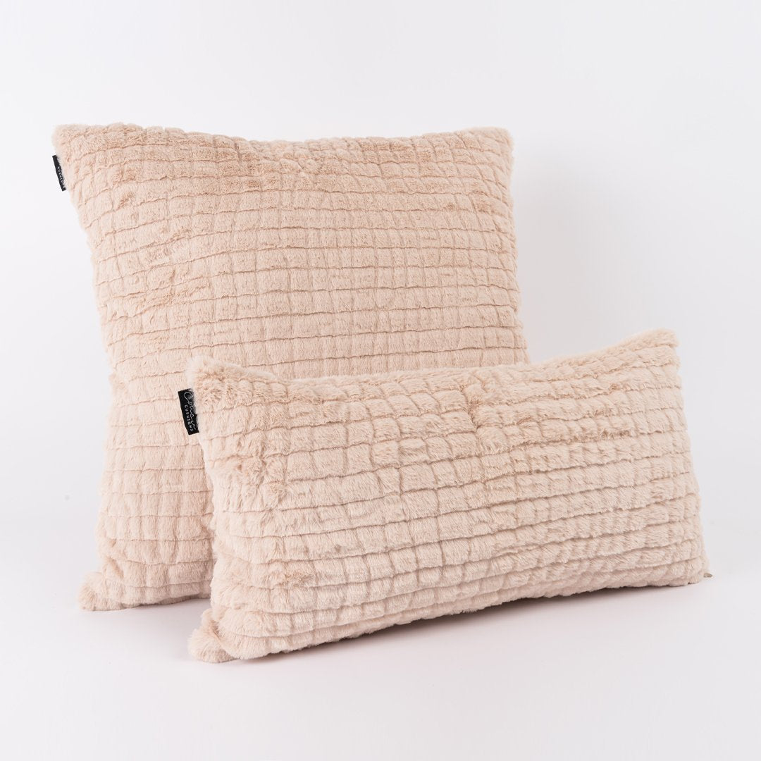kit Capa de Almofada Pelúcia Nude Mini + Pelúcia Nude