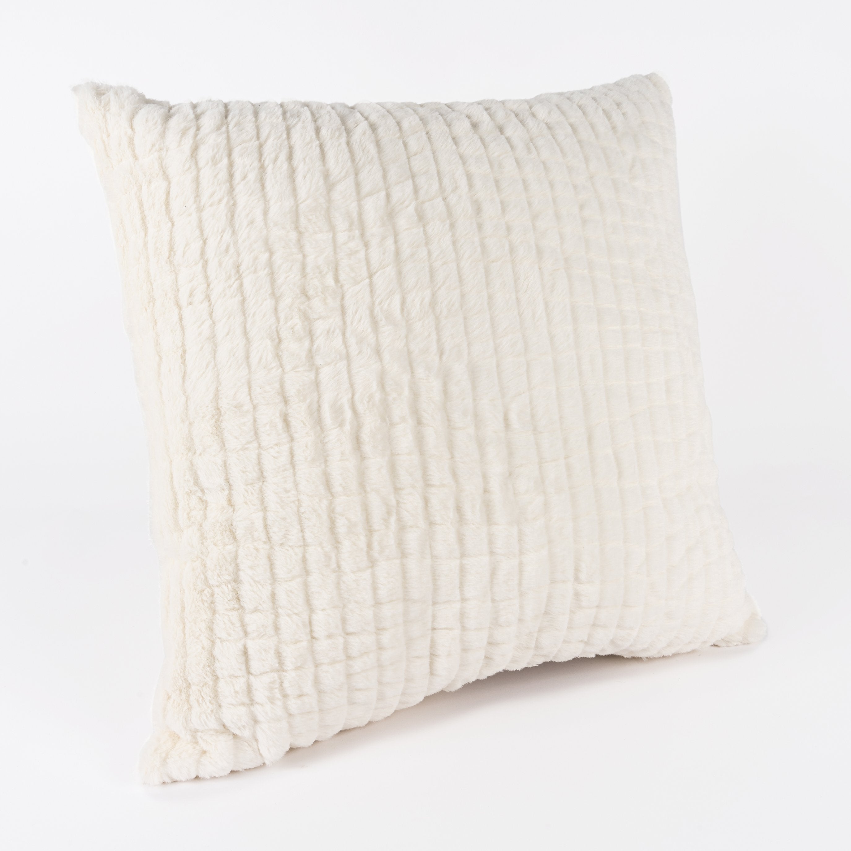 Kit Capa de Almofada Plush Black + Pelúcia Off White + Plush Black Mini