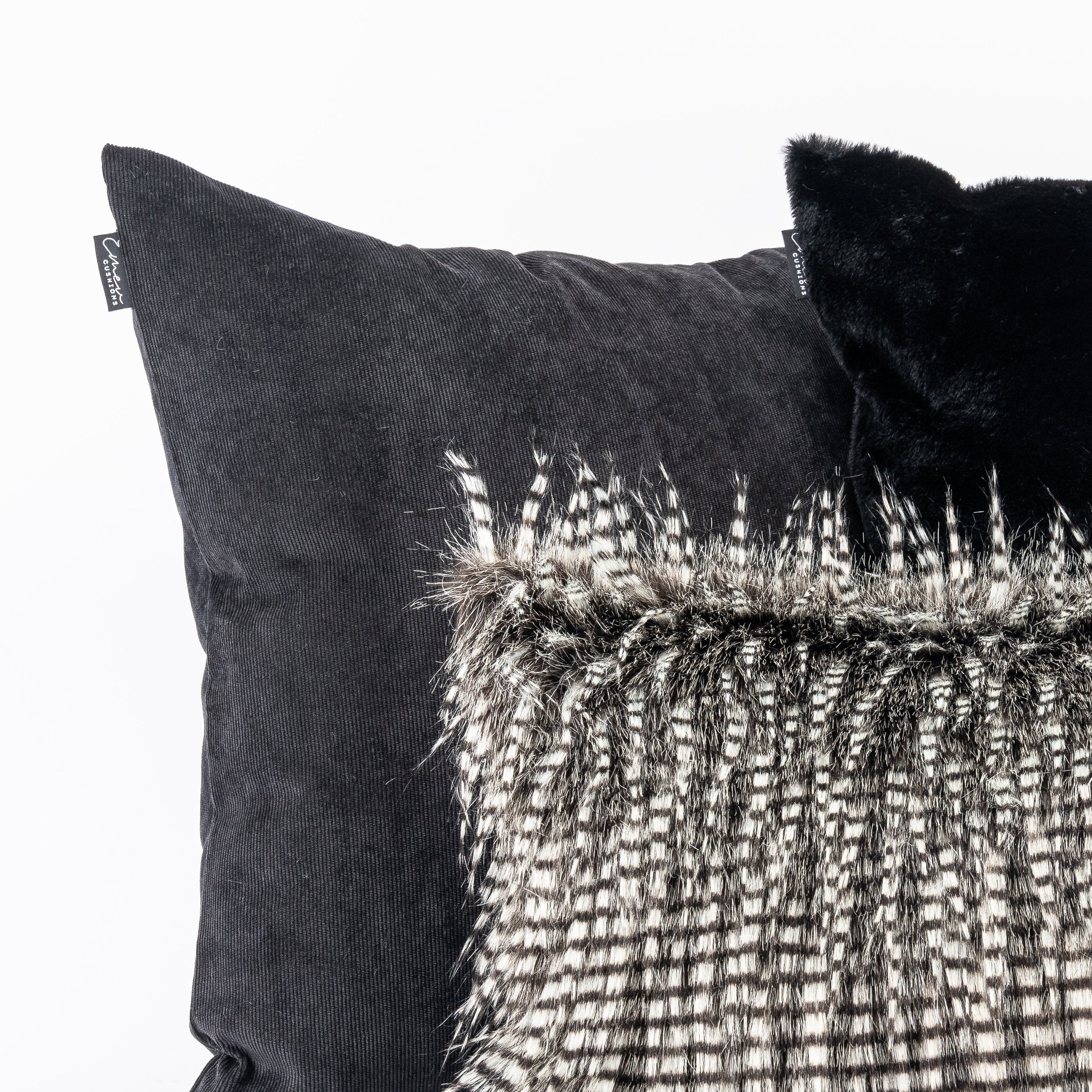 Kit Capa de Almofada Fantasy + Veludo + Plush Black