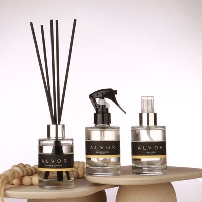 Kit Home Spray + Difusor de Ambiente + Água Perfumada - Linha Alvor - Pera