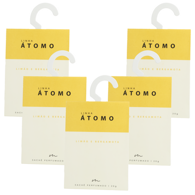 Kit Sachê Perfumado - Linha Átomo - Cítrico - 5 Unidades - 20g