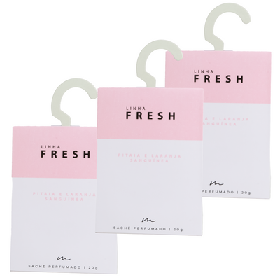 Kit Sachê Perfumado - Linha Fresh - 3 unidades 20g