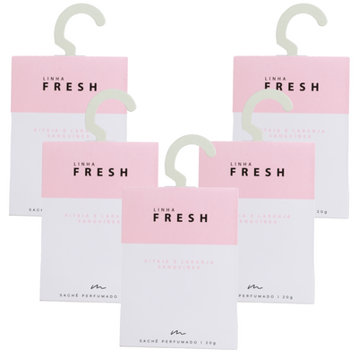 Kit Sachê Perfumado - Linha Fresh - Frutado - 5 Unidades - 20g