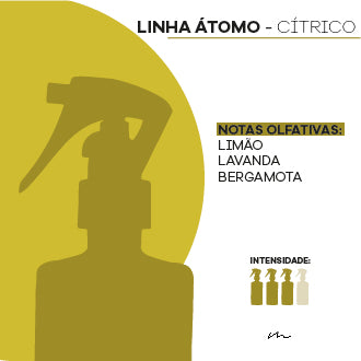Água Perfumada - LINHA ÁTOMO - Cítrico