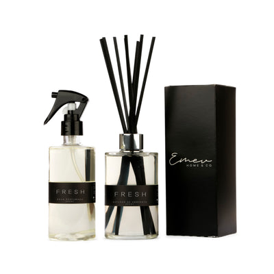 Kit Difusor de Ambiente + Água Perfumada - Linha Fresh