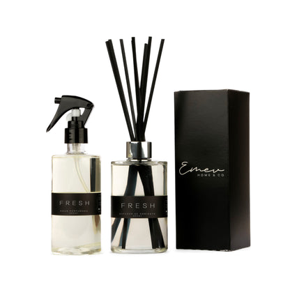 Kit Difusor de Ambiente + Água Perfumada - Linha Fresh