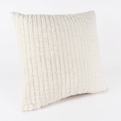 Kit Capa de Almofada Plush Black + Pelúcia Off White + Plush Black Mini