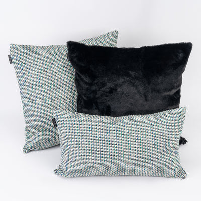 Kit Capa de Almofada Tweed + Plush Black + Tweed Mini