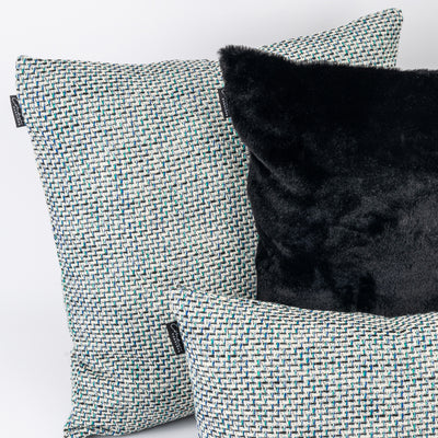 Kit Capa de Almofada Tweed + Plush Black + Tweed Mini