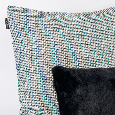Kit Capa de Almofada Tweed + Plush Black Mini